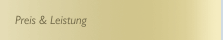Preis & Leistung